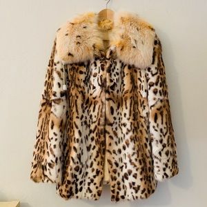 Balmain fur coat